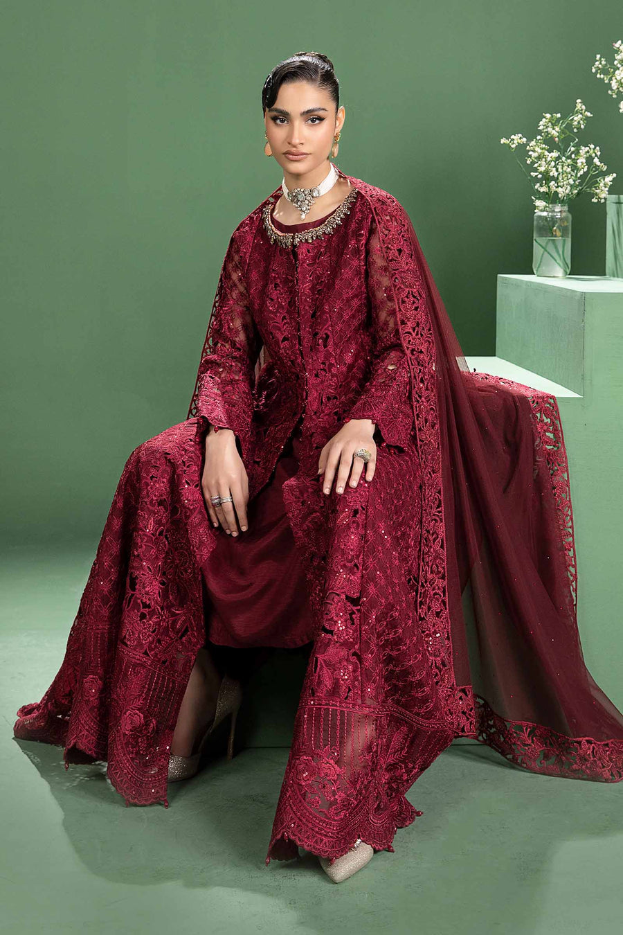 MARIA Anari Red Formal Organza (AY0019)